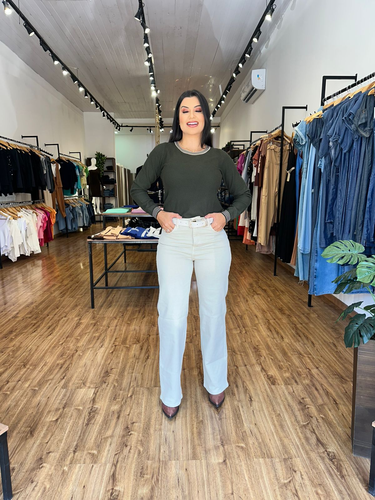 Calça Valentin Wide Leg Camel