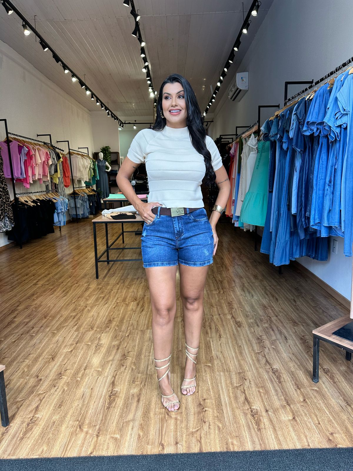 Short Jeans Valentin Marmorizado