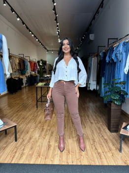 Calça Jeans da Valentin Marrom