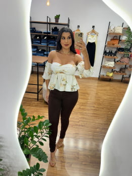 Calça Jeans da Valentin Marrom