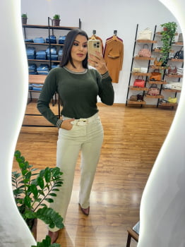 Calça Valentin Wide Leg Camel