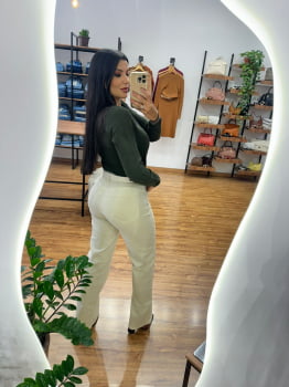 Calça Valentin Wide Leg Camel