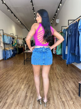 Short Saia Jeans 