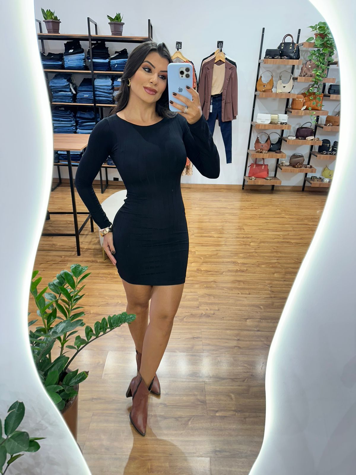 Vestido Canelado